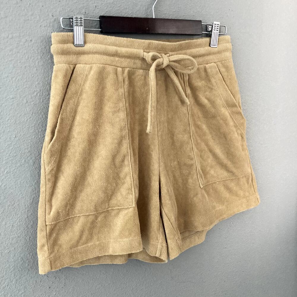 The Drop Utility Towel Terry Pull On Shorts Sand Tan Medium - Picture 2 of 5
